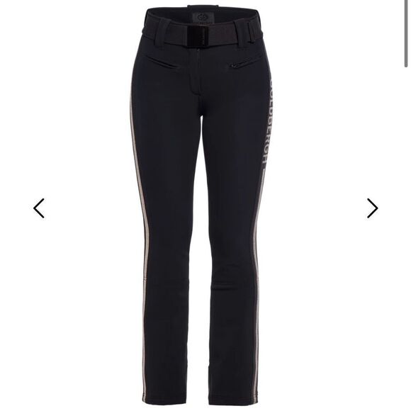 Goldbergh Cher Ski Pants Pippa Ski Pants Black Gold Logo Waterproof US 8 - Picture 3 of 12